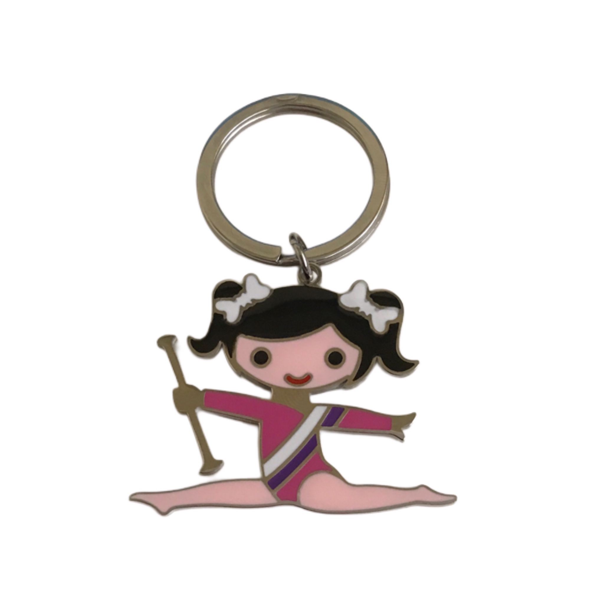 Pendentif - porte-clés Twirler acier inoxydable